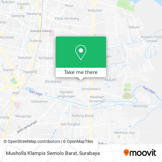 Musholla Klampis Semolo Barat map