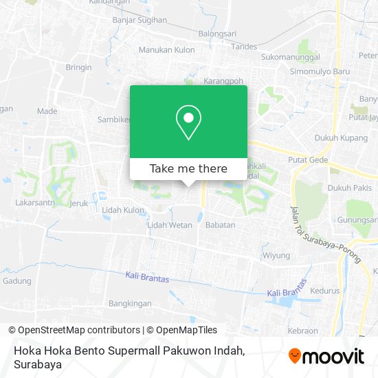 Hoka Hoka Bento Supermall Pakuwon Indah map
