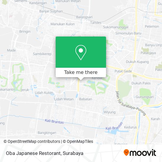 Oba Japanese Restorant map