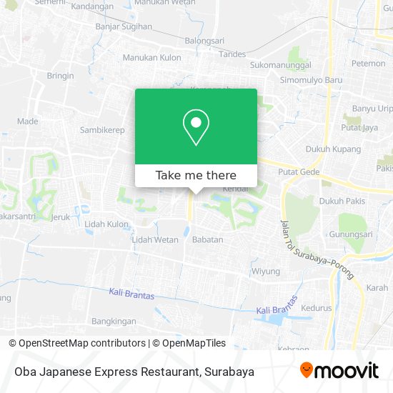 Oba Japanese Express Restaurant map