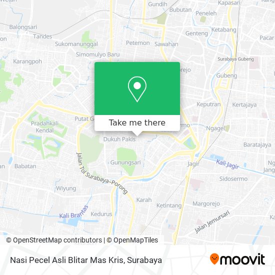 Nasi Pecel Asli Blitar Mas Kris map