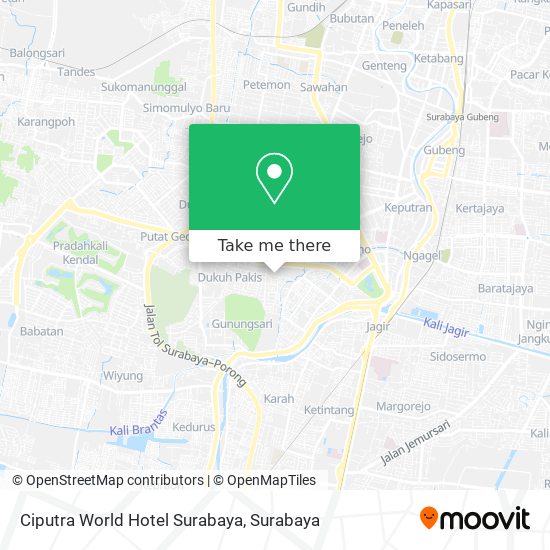 Ciputra World Hotel Surabaya map