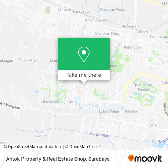 Antok Property & Real Estate Shop map