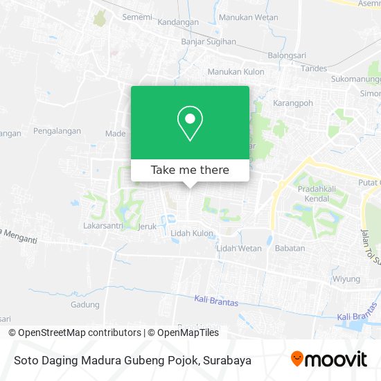 Soto Daging Madura Gubeng Pojok map