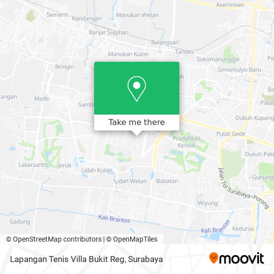 Lapangan Tenis Villa Bukit Reg map