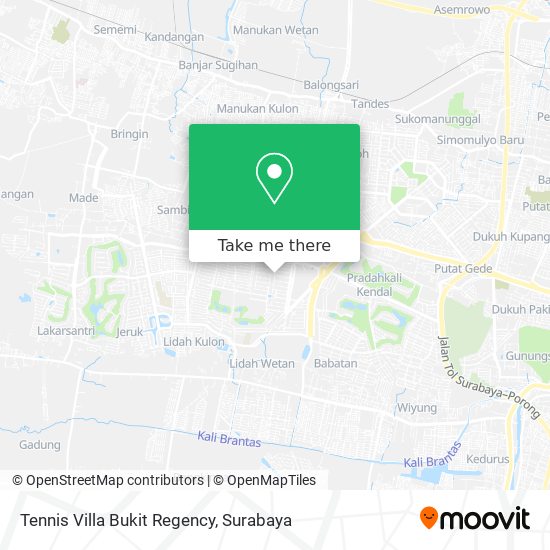 Tennis Villa Bukit Regency map