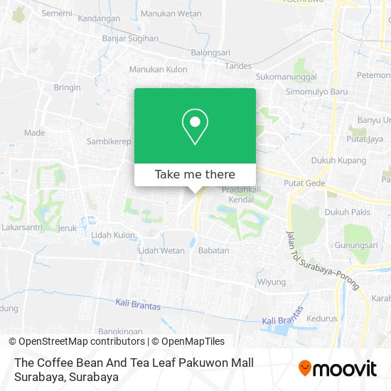 The Coffee Bean And Tea Leaf Pakuwon Mall Surabaya map