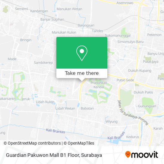 Guardian Pakuwon Mall B1 Floor map