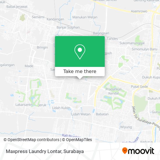 Maxpress Laundry Lontar map