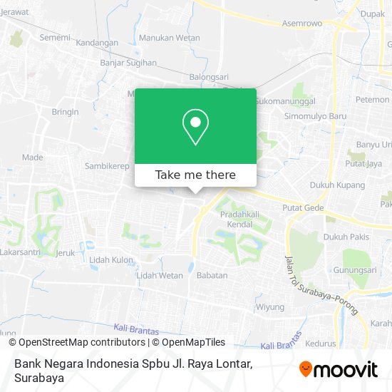 Bank Negara Indonesia Spbu Jl. Raya Lontar map