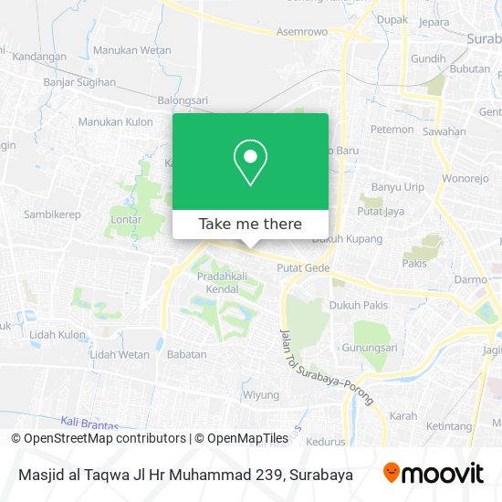 Masjid al Taqwa Jl Hr Muhammad 239 map