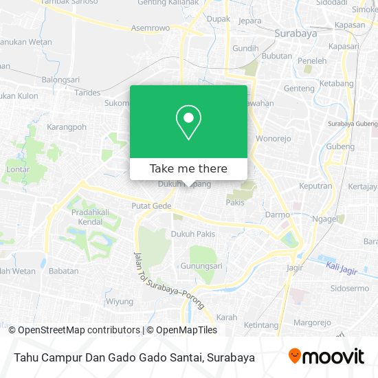 Tahu Campur Dan Gado Gado Santai map