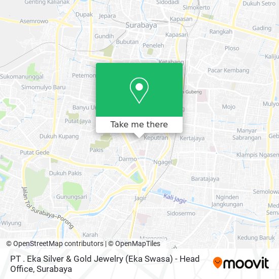 PT . Eka Silver & Gold Jewelry (Eka Swasa) - Head Office map