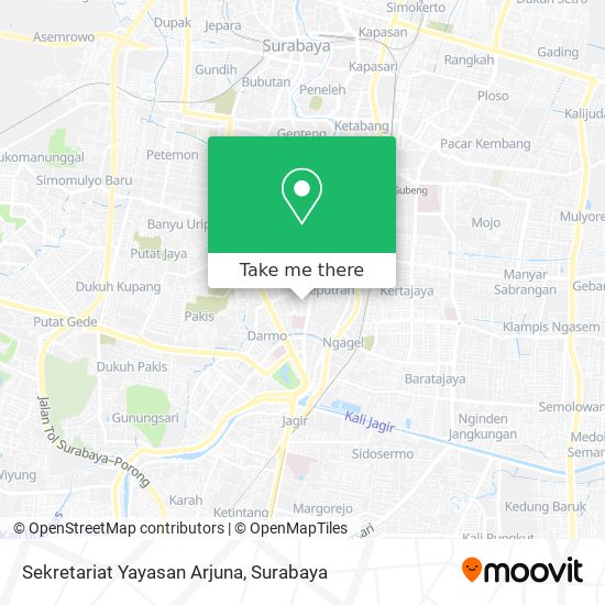 Sekretariat Yayasan Arjuna map