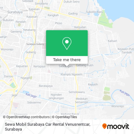 Sewa Mobil Surabaya Car Rental Venusrentcar map