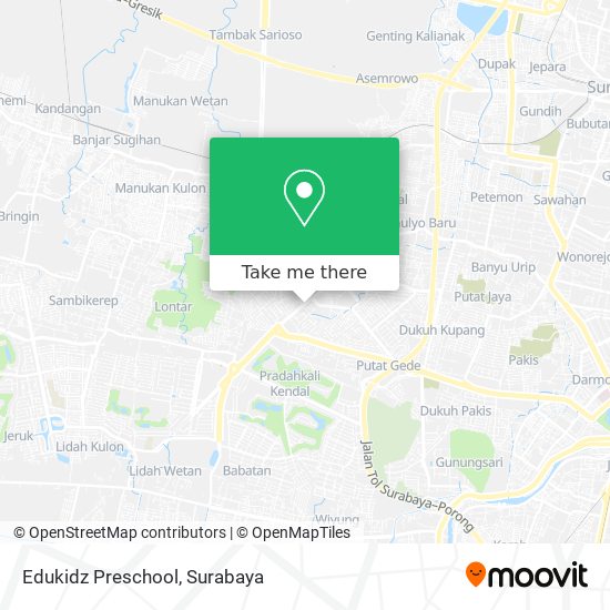 Edukidz Preschool map