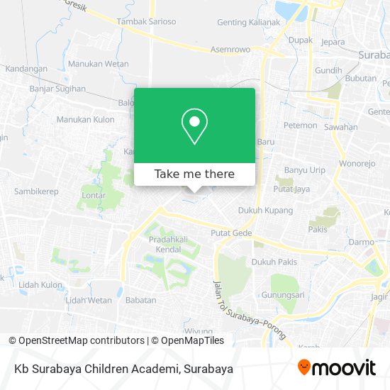 Kb Surabaya Children Academi map