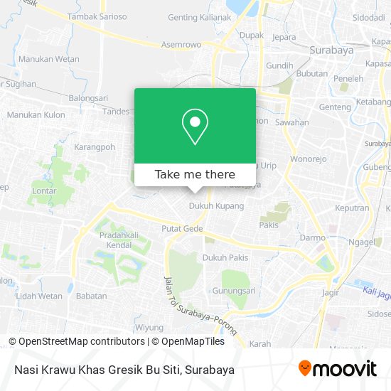 Nasi Krawu Khas Gresik Bu Siti map