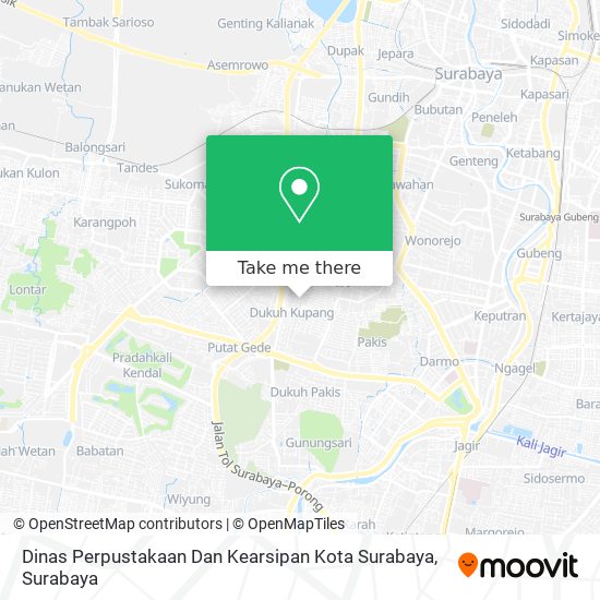 Dinas Perpustakaan Dan Kearsipan Kota Surabaya map