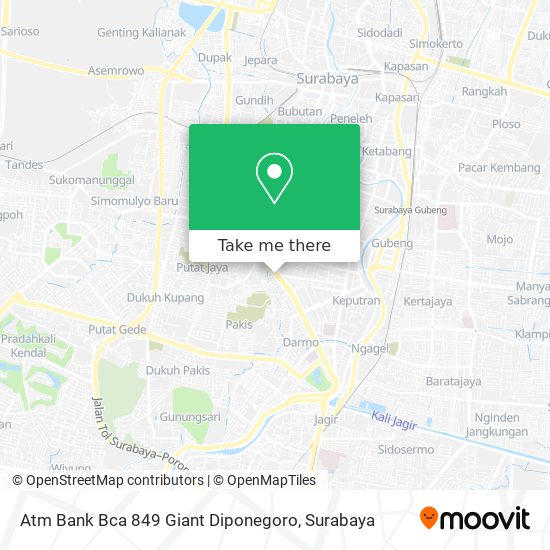 Atm Bank Bca 849 Giant Diponegoro map