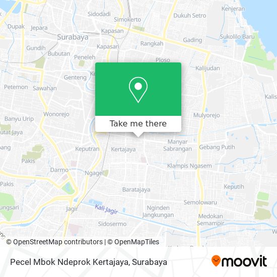 Pecel Mbok Ndeprok Kertajaya map