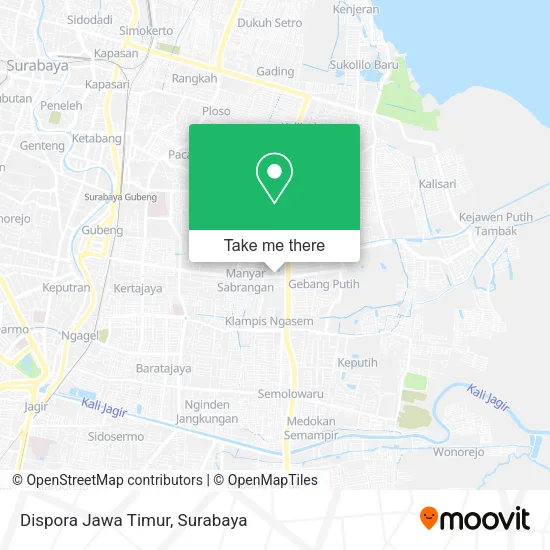 Dispora Jawa Timur map