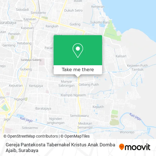 Gereja Pantekosta Tabernakel Kristus Anak Domba Ajaib map
