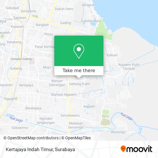 Kertajaya Indah Timur map