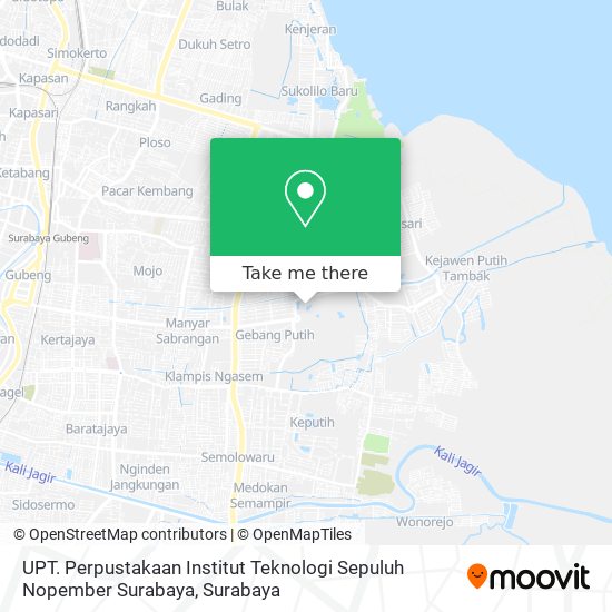 UPT. Perpustakaan Institut Teknologi Sepuluh Nopember Surabaya map