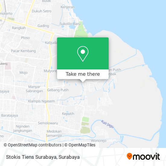 Stokis Tiens Surabaya map