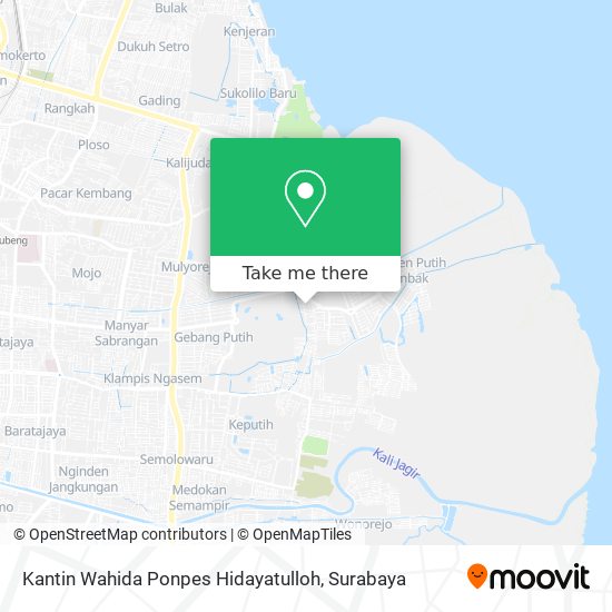 Kantin Wahida Ponpes Hidayatulloh map