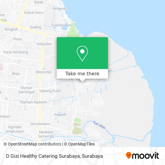 D Gizi Healthy Catering Surabaya map