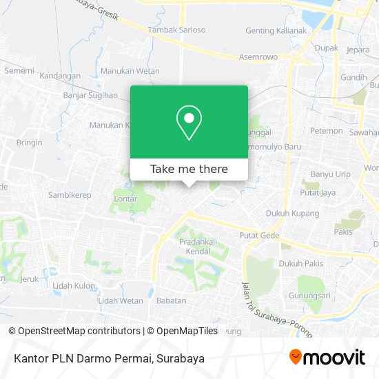 Kantor PLN Darmo Permai map