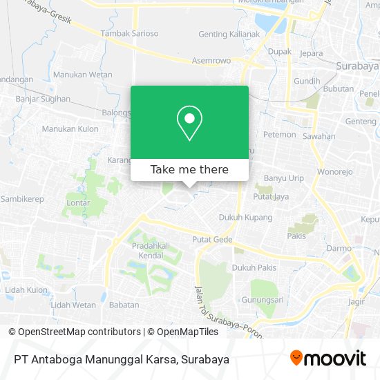 PT Antaboga Manunggal Karsa map