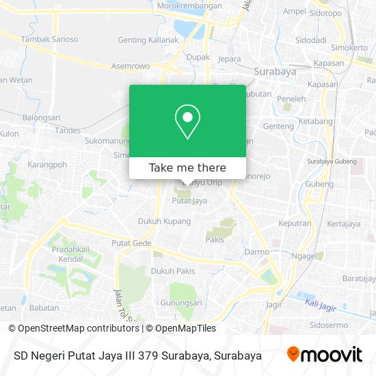 SD Negeri Putat Jaya III 379 Surabaya map
