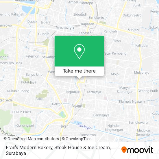 Fran's Modern Bakery, Steak House & Ice Cream map