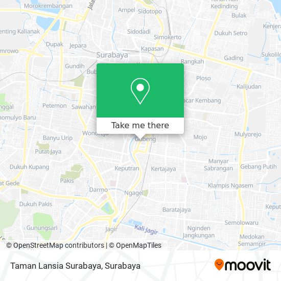 Taman Lansia Surabaya map