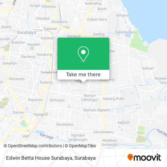 Edwin Betta House Surabaya map