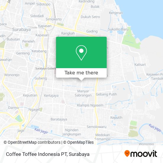 Coffee Toffee Indonesia PT map