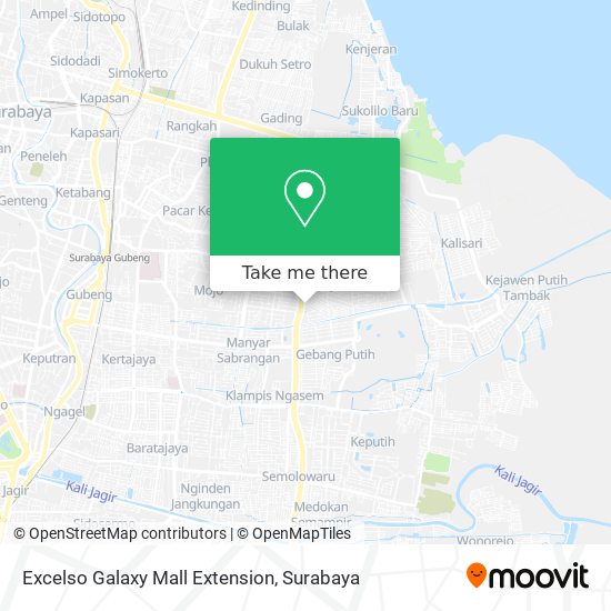 Excelso Galaxy Mall Extension map