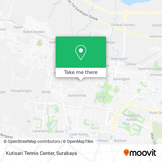Kutisari Tennis Center map