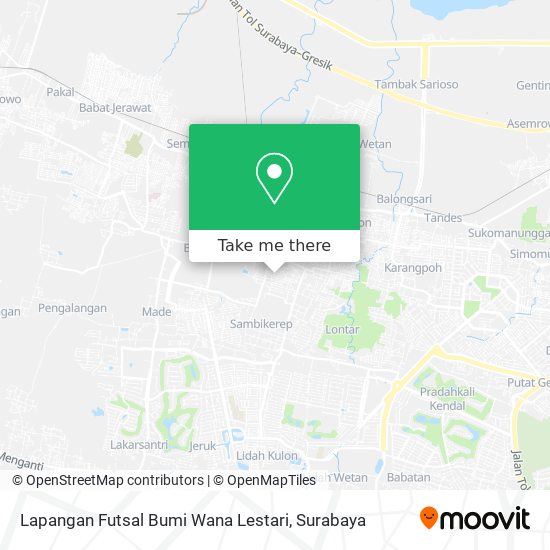 Lapangan Futsal Bumi Wana Lestari map