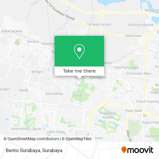 Bento Surabaya map
