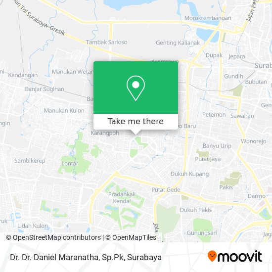 Dr. Dr. Daniel Maranatha, Sp.Pk map