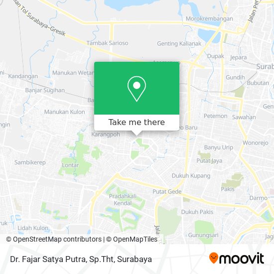 Dr. Fajar Satya Putra, Sp.Tht map