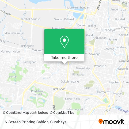 N Screen Printing Sablon map