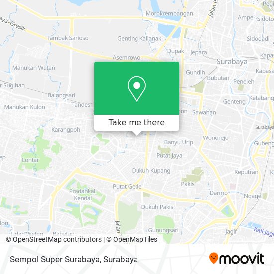 Sempol Super Surabaya map