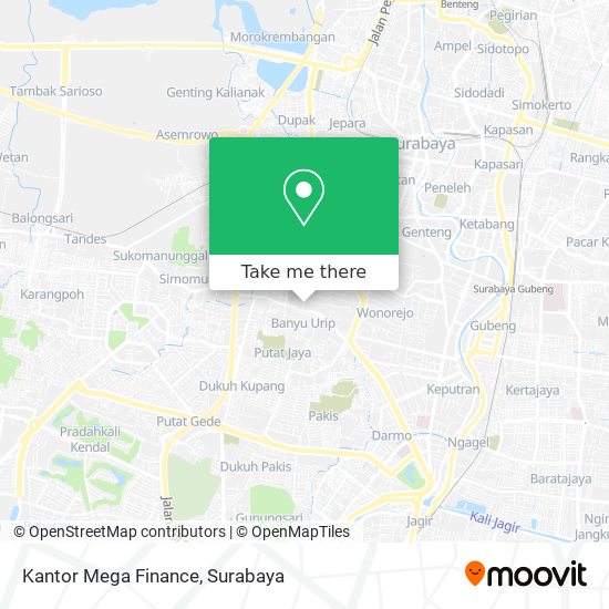 Kantor Mega Finance map