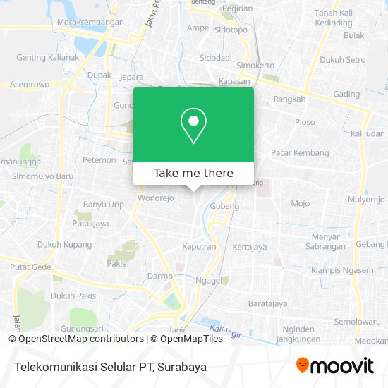 Telekomunikasi Selular PT map