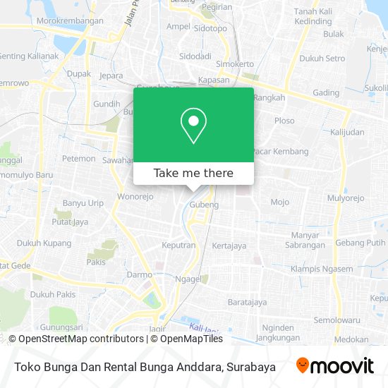 Toko Bunga Dan Rental Bunga Anddara map